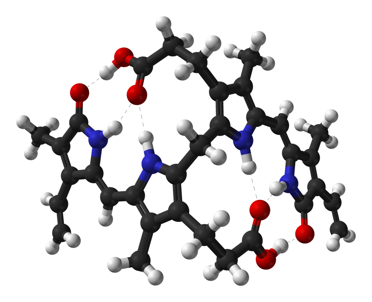 Bilirubin-from-xtal-1978-3D-balls
